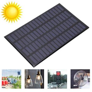 01 Solar Battery Charger, 2.5W 18V Solar Panel Polycrystalline Silicon for Outdoor for DIY Power Charger