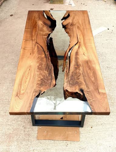 Epoxy Table, Live Edge Wooden Table, Epoxy Resin River Table, Natural Wood,Dining Table, Natural Epoxy Table, Resin Table