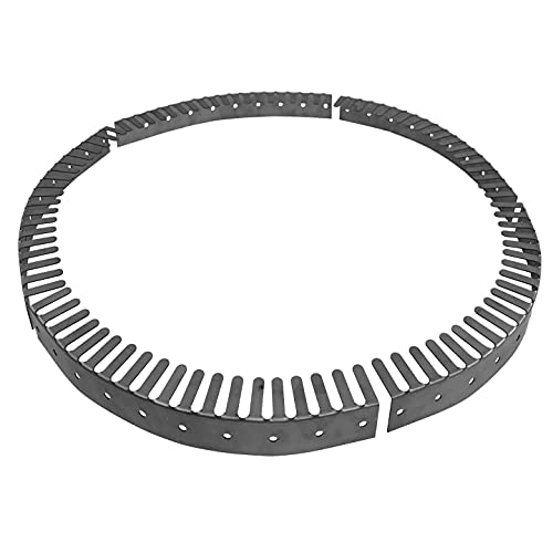 Dreffco Stainless Steel Fire Pit Gas Burner Support Flange Kit for Your Outdoor Landscape Block Fire Pit. Makes Installation Easy and Safe! 6-Piece Kit for 34"-38" Burner Pans.