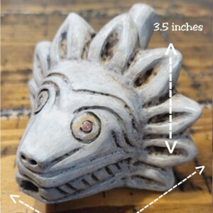 Quetzalcoatl Death Whistle Made Of Clay, Replica Of Items Found In Aztec Temple. (Natural)