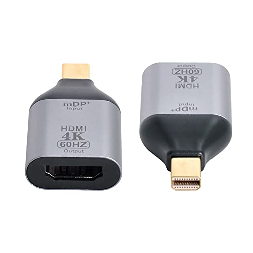 cablecc Mini DisplayPort DP Source to HDMI Sink Displays 4K@60hz Ultra HD Converter Adapter for Laptop Mac