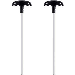 honoson 2 pieces t handle hex key for safety iron hex key for swimming pool cover deck, 13 inches, black