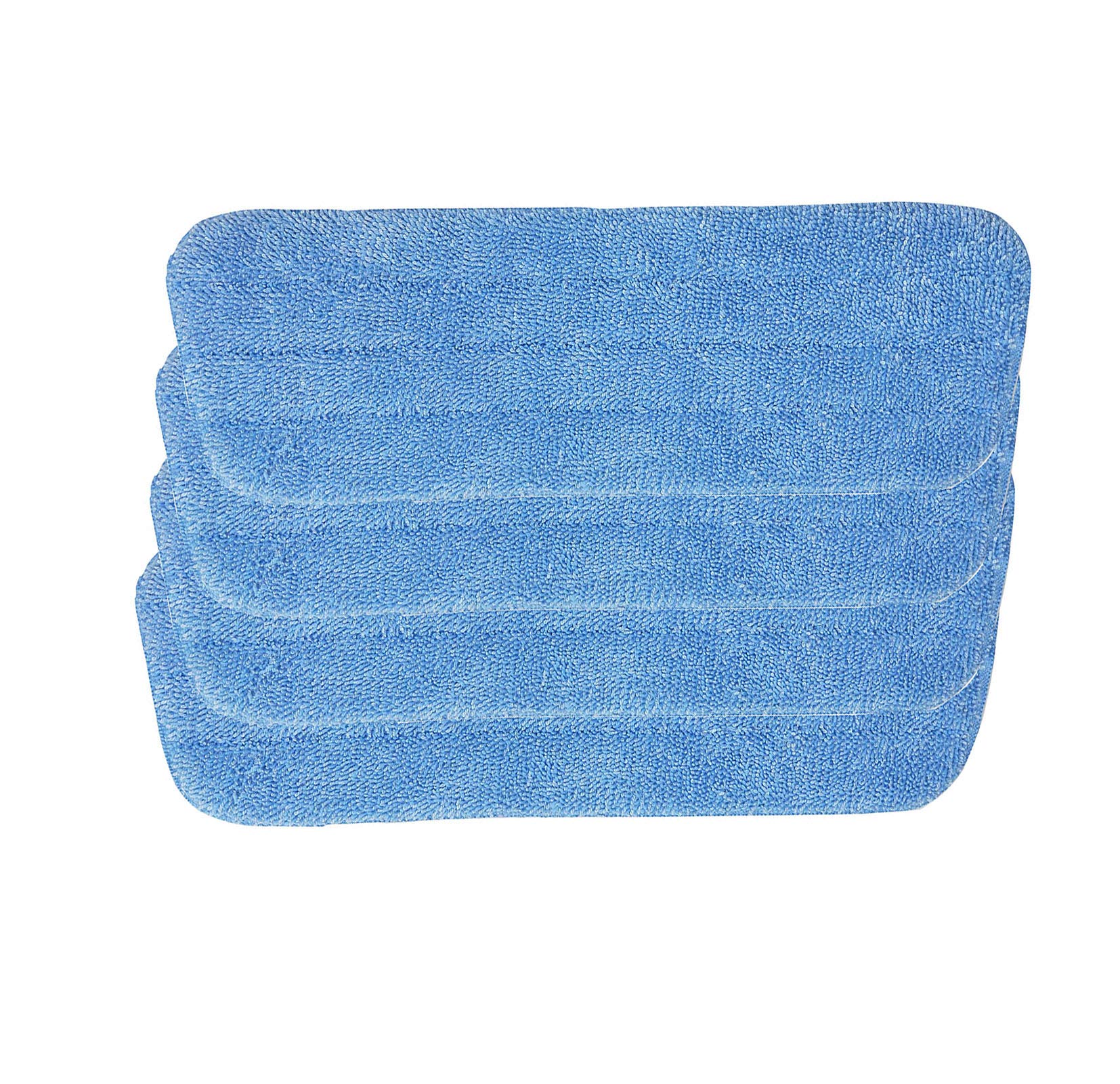 JDWG 4 Pack Mop Head Replacements Mop Pads Microfiber Cleaning Pads for Most Spray Mops and Reveal Mops, Wet & Dry Home & Commercial Cleaning. (Blue)