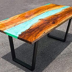 Epoxy Table, Epoxy Resin River Table, Live Edge Wooden Table, Natural Wood,Dining Table, Natural Epoxy Table, Resin Table