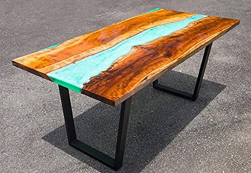 Epoxy Table, Epoxy Resin River Table, Live Edge Wooden Table, Natural Wood,Dining Table, Natural Epoxy Table, Resin Table