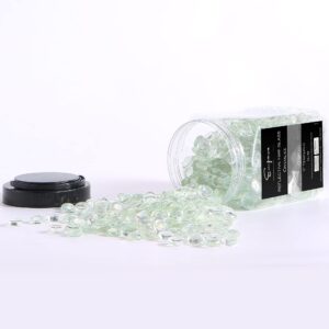 Empava 10 lbs. 1.0-in Drop Beads Reflective Tempered Glass for Gas Fire Pit, Crystal Ice