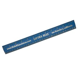 kids ruler for school - left handed tools (blue)