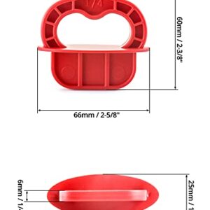 QWORK Deck Board Jig, 12 Pcs 1/4" Gap Deck Board Spacer Rings for Pressure Treated, Composite, PVC, Plank