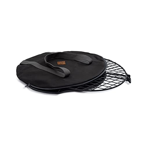 Barebones Grill Accessories Heavy Duty Bag Circular- Fire Pit Grill Grate Carry Bag, Durable Fire Grate Storage