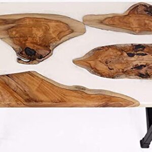 Epoxy Table, Live Edge Wooden Table, Epoxy Resin River Table, Natural Wood,Dining table, Natural Epoxy Table, Resin Table