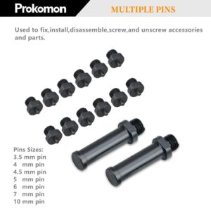 Prokomon Variable Cylinder Spanner Wrench Set | 15Pc |Adjustable with Variable Spanner Wrench Pins