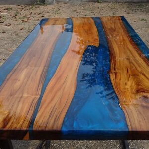 Epoxy Table, Epoxy Resin River Table, Live Edge Wooden Table, Natural Wood,Dining table, Natural Epoxy Table, Resin Table