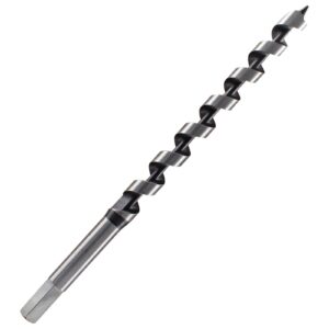 muretnze 5/8 inch x 12 inch long auger drill bit for wood, hex shank 3/8 inch for wood, extra long drill bits brad point augers drill bits for soft and hard wood, plastic and drywall.