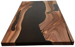 epoxy table, live edge wooden table, epoxy resin river table, natural wood,dining table, natural epoxy table, resin table 42" x 24" inch