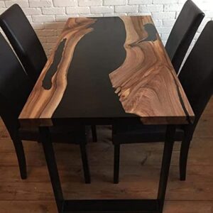 Epoxy Table, Epoxy Resin River Table, Live Edge Wooden Table, Natural Wood, Dining table, Natural Epoxy Table, Resin Table