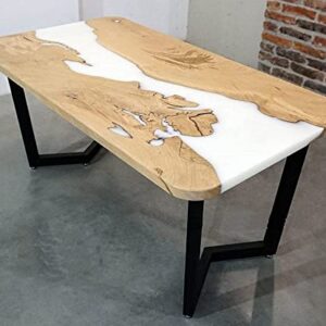 Epoxy Table, Live Edge Wooden Table, Natural Wood,Dining table, Natural Epoxy Table, Resin Table, Epoxy Resin River Table