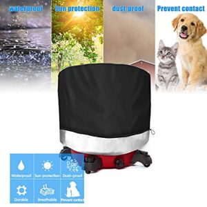 Heavy Duty Wet Dry Vacuum Cover, 22x28 inches, Black, 600D Fabric, Handle and Drawstring, Protects Against Sun, Rain, Snow