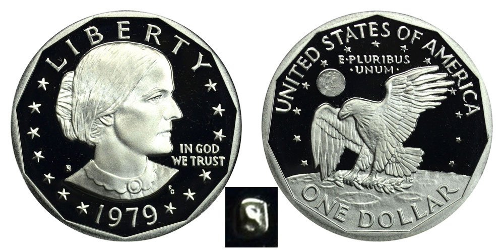 1979 S Susan B. Anthony Type 1 Dollar US Mint Proof