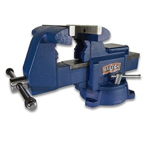 baileigh industrial bench vise, 5-1/2" jaw width, 6" max jaw opening (bv-5i)