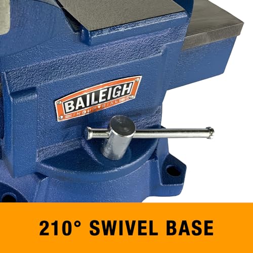 Baileigh Industrial Bench Vise, 5-1/2" Jaw Width, 6" Max Jaw Opening (BV-5I)