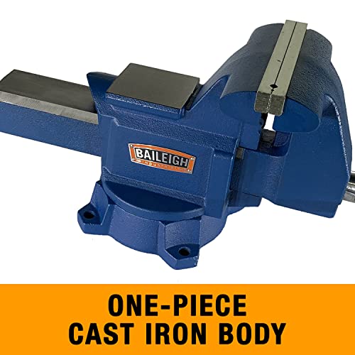 Baileigh Industrial Bench Vise, 5-1/2" Jaw Width, 6" Max Jaw Opening (BV-5I)