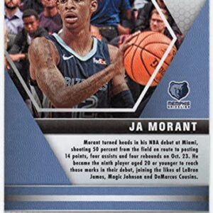 Ja Morant 2019-20 Panini Mosaic NBA Debut Rookie Card Memphis Grizzlies RC