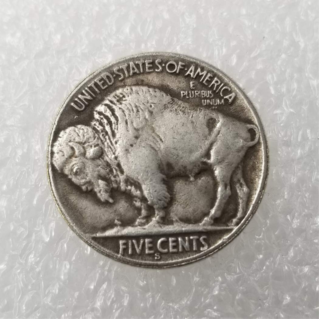 Kocreat Copy 1937 U.S Hobo Coin - E.T Alien & Bull Silver Plated Replica Morgan Dollar Souvenir Coin Challenge Coin Lucky Coin