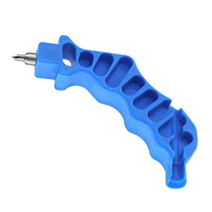 2-in-1 drip irrigation tubing hole punch & fitting insertion tool kit for easier 1/4" inch fitting & emitter insertion drip sprinkler systems (blue)