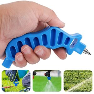 2-in-1 Drip Irrigation Tubing Hole Punch & Fitting Insertion Tool Kit for Easier 1/4" Inch Fitting & Emitter Insertion Drip Sprinkler Systems (Blue)