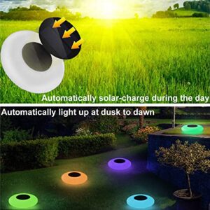 BALMOST Solar Floating Pool Light, RGB Color Changing Solar Swimming Pool Light w/Remote, Waterproof Outdoor Floating Solar Pond Light Solar Powered Pool Light for Yard Lawn Patio Party Beach 12.6-in