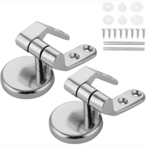 ltiyitl toilet seat hinges zinc alloy replacement parts-adjustable toilet seat bolts and nuts left and right hinges-strong and durable (not easy to fall off)