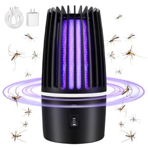 bug zapper mosquito repellent outdoor killer lamp outdoor 360°coverage with usb power,indoor insect killer trap for gnat, flies,mosquito bug powerful efficient light(with plug)