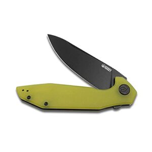 KUBEY Nova KU117C EDC Pocket Knife, Outdoor Hunting Camping Folding Knife with 3.62 Inch D2 Blade and Solid G10 Handles, Secure Reversible Clip for Men and Women