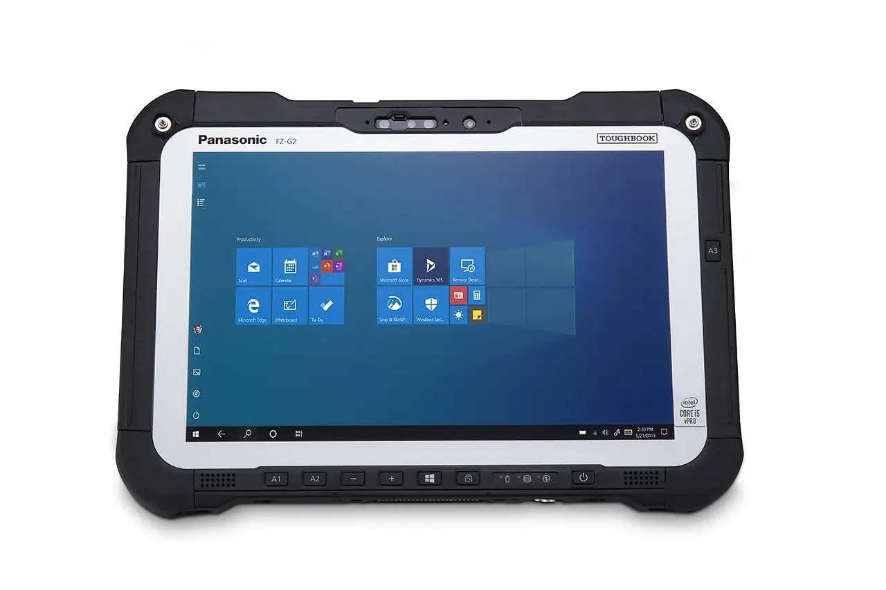 Panasonic Toughbook G2, FZ-G2 MK1, 10.1inch Gloved Multi Touch+Digitizer, Intel Core i5-10310U 1.7GHz, 16GB, 512GB SSD, WiFi 6, BT,8MP Rear Camera, Win 10 Pro, Tablet Only Silver 4-10.99 inches