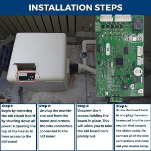 Swimables Control Board Kit Compatible with Mastertemp & Max-E-Therm Pentair Pool and Spa Heater 42002-0007s- Compatible with All NA and LP Series Pool/Spa Heater Electrical Systems - Made in USA