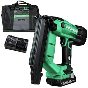 metabo hpt 18v multivolt cordless brad nailer | includes 1-18v, 3.0 ah lithium ion battery | accepts 18 ga 5/8-inch to 2-inch brad nails | brushless motor | nt1850df