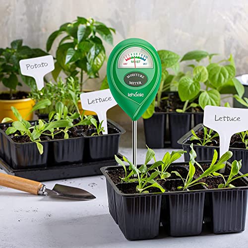 lehomle Soil Moisture Meter - Plant Water Meter - Moisture Meter for House Plants, Plant Care Tools-Green