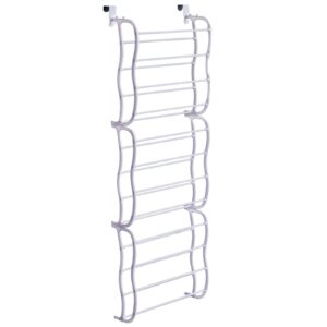 ‘xwj’ 36 double door shoe shelf wall-mounted wardrobe storage bracket-white