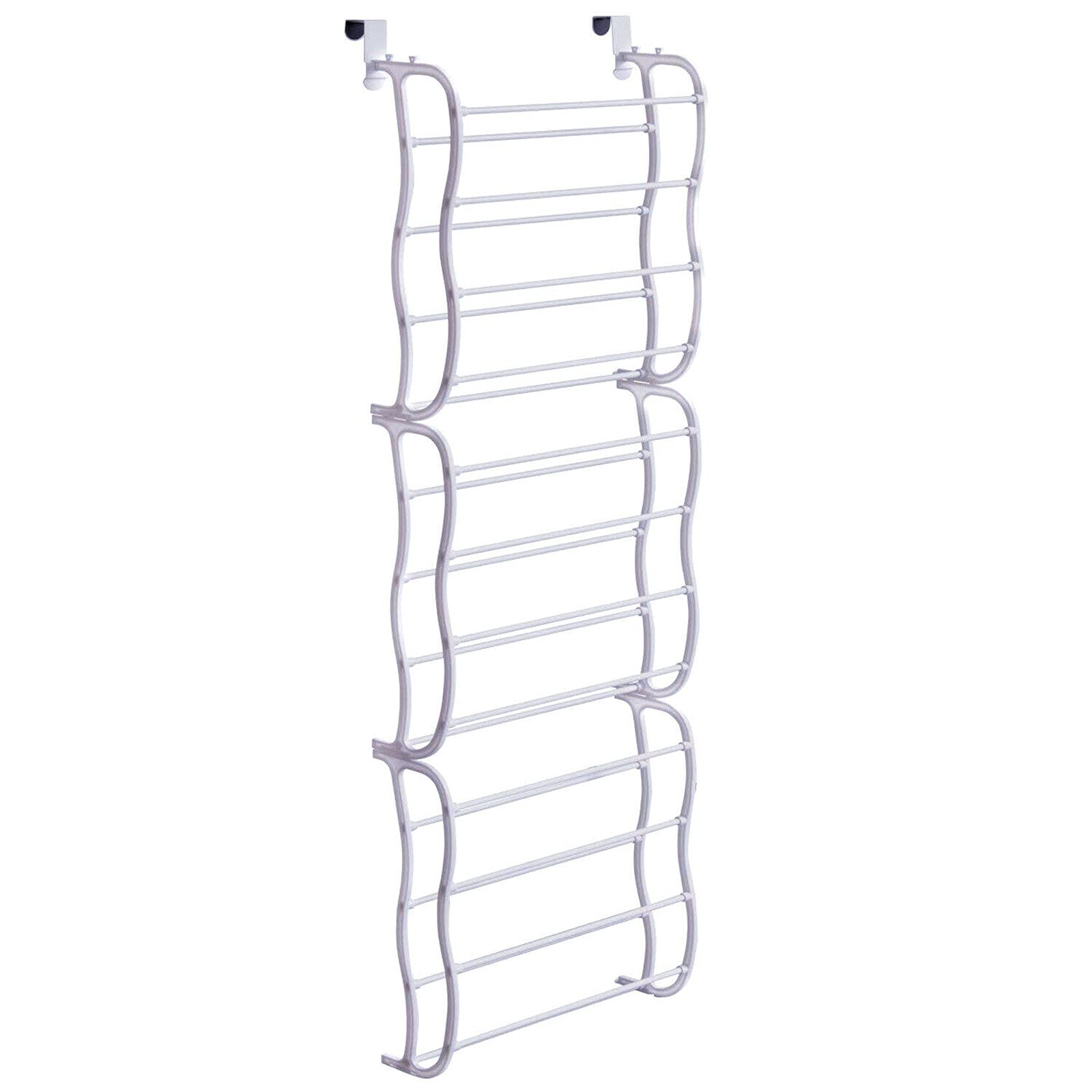 ‘XWJ’ 36 Double Door Shoe Shelf Wall-mounted Wardrobe Storage Bracket-White