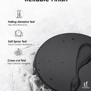 Matte Black ABS Pop Up Sink Drain with Overflow for Bathroom Vessel Sink Lavatory Vanity Bathroom Sink Drains-Easy Installation- Leakage Proofing, Amatte Black