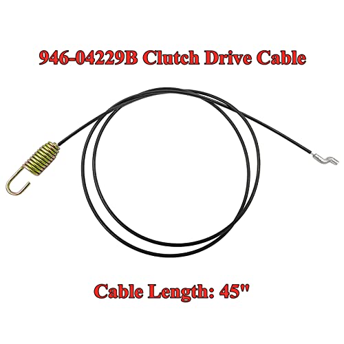 Wanotine 946-04229B Clutch Drive Cable Replaces MTD 746-04229 746-04229B 946-04229 for MTD Craftsman Cub Cadet Yard Machines Yard Man 2-Stage Snowblower Snow Thrower