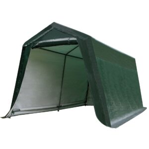 ergomaster 10 ft x 10 ft outdoor carport patio storage shelter metal frame and waterproof ripstop cover for motorcycle and atv car