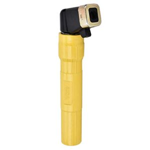 Oumefar Electrode Holder Welding Tool, 400Amp Electrode Clamp Soldering Arc Rod Welding Electrode Clamp Tool Set(Yellow)