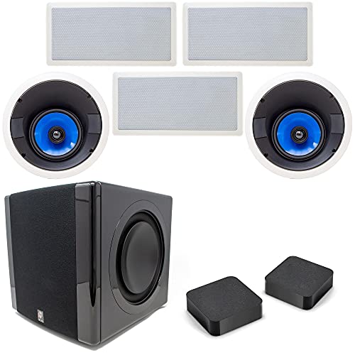 Legrand 5000 Series 5.1 Home Theater Bundle Includes 3 LCR in-Wall, 2 in-Ceiling Speakers & Niles Subwoofer