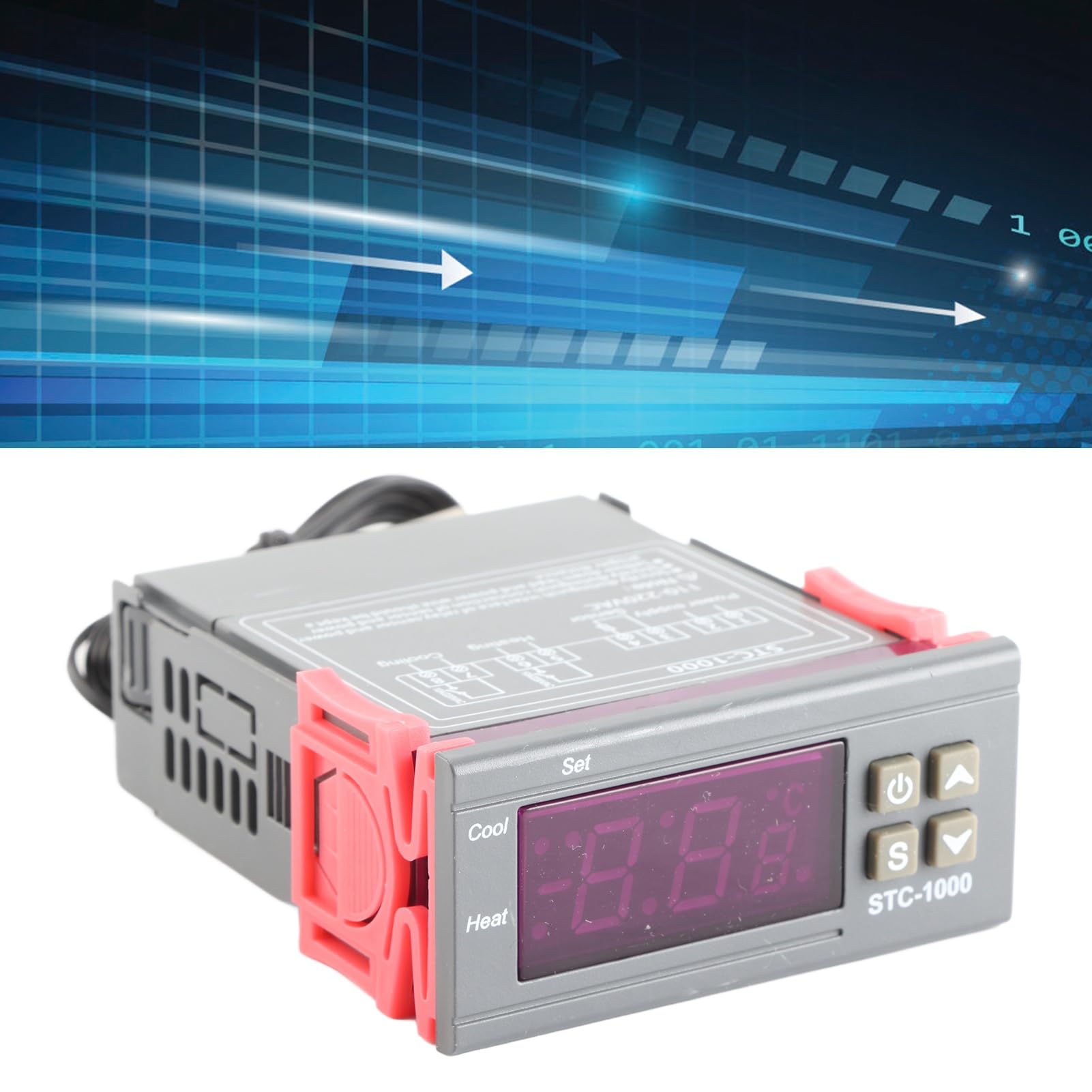 All-Purpose Digital Temperature Controller Cooling and Heating Thermostat Temperature Regulator -50-110℃ STC-1000 ((AC110~220V ))