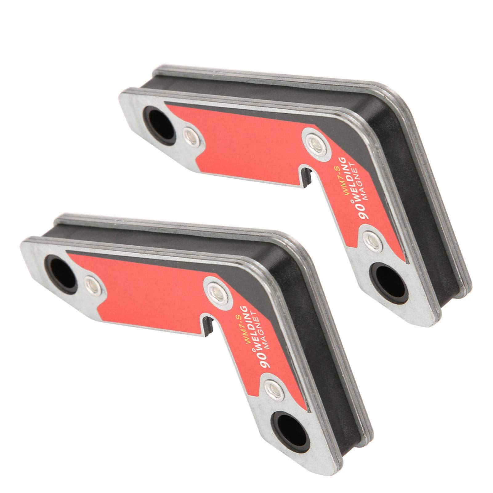 2pcs Magnetic Welding Holder, Strong Magnetic Welding Positioner Welding Magnet Arrows Welder Holder Support 30 60 90 Angles for Soldering, Marking Off, Pipe Installation