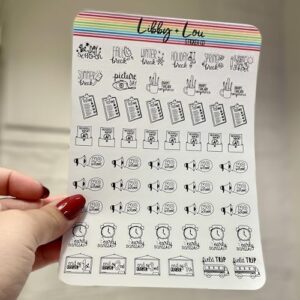 School Planner Stickers | No School | First Day of School | Parent Teach Conference | Picture Day | Field Trip | Libby and Lou Sticker Co