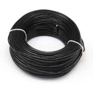 SHHMA Bonsai Wire Aluminum Wire for Bonsai Trees Suitable for Potted Plant Decoration, Black,Diameter:8mm