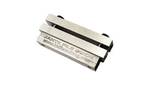 jantz usa hardened file guide for knife making, made from a-2 tool steel, maximum blade width 2"
