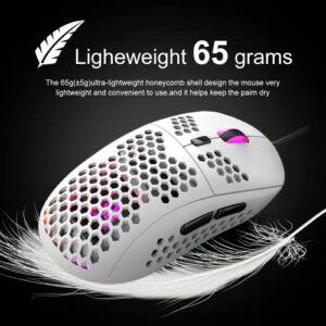 60% Gaming Keyboard and Mouse Combo Samll Mini RGB LED Backlight Mechanical Feeling and RGB 6400 DPI Honeycomb Optical Mouse,Gaming Mouse pad for Gamers and Typists